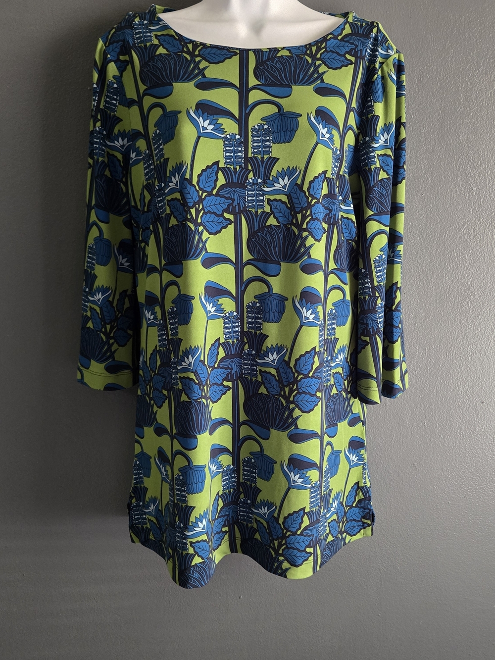 Brooks Brothers M Stretch Botanical Mod Palm Beach Preppy Tunic Top - Picture 8 of 8